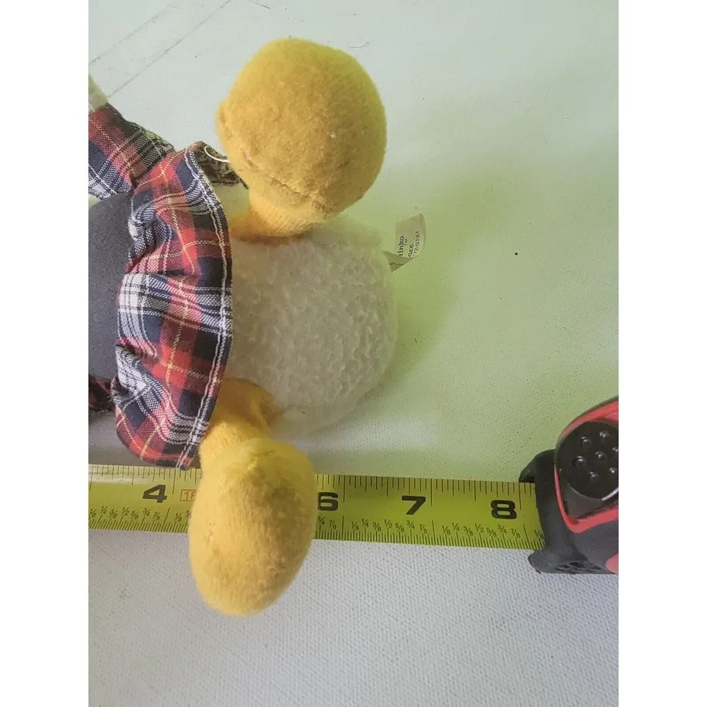 Vintage Pachinko Palace Mini Plush Duck Girl Plaid Dress